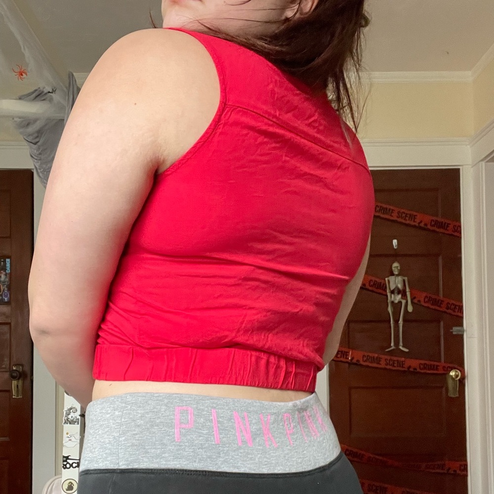 Red crop top